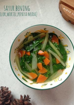 Foto resep Sayur Bening (Kelor, Wortel, dan Pepaya Muda)