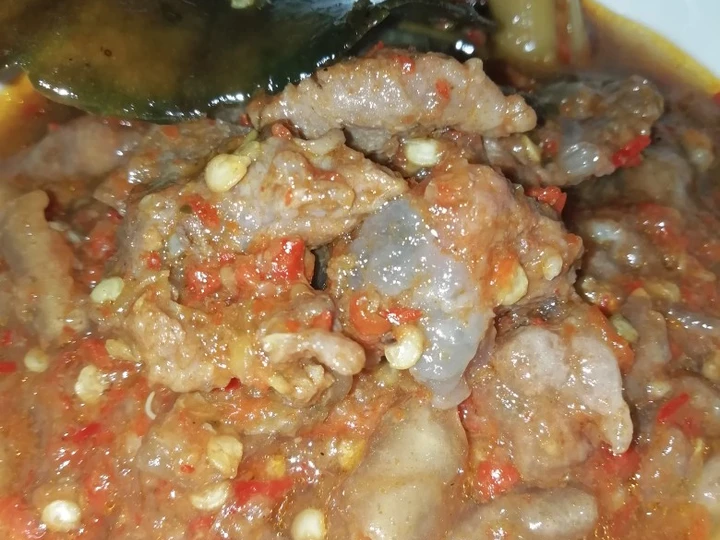 Cara Gampang Menyiapkan Resep 1. Oseng mercon daging kikil Anti Ribet, Mantap