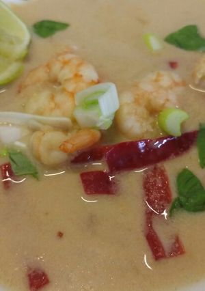 A picture of Yui inspired Thai soup.