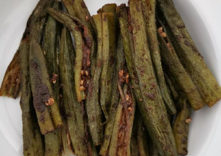 Recipe: Tasty Okra - roasted