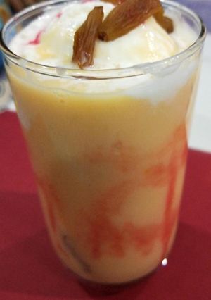 A picture of Sharabati mango shake.