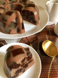 Foto resep Pudding Mozaic Coklat Mocca