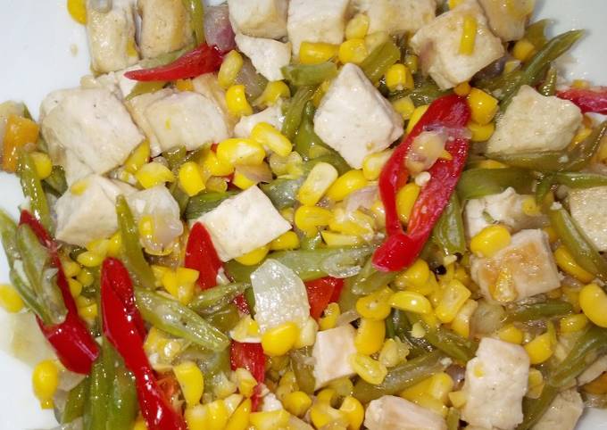 Resep Oseng Buncis,tahu dan jagung manis, Lezat Sekali