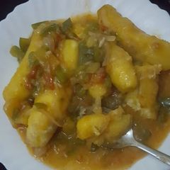 A picture of Matoke boiled #localfoodcontest_kisumu.