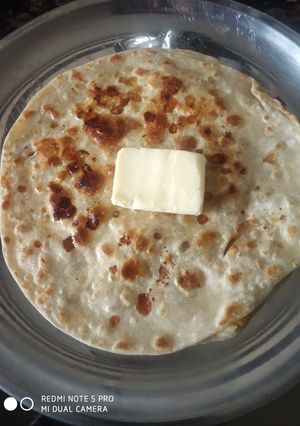 A picture of Aloo paratha.