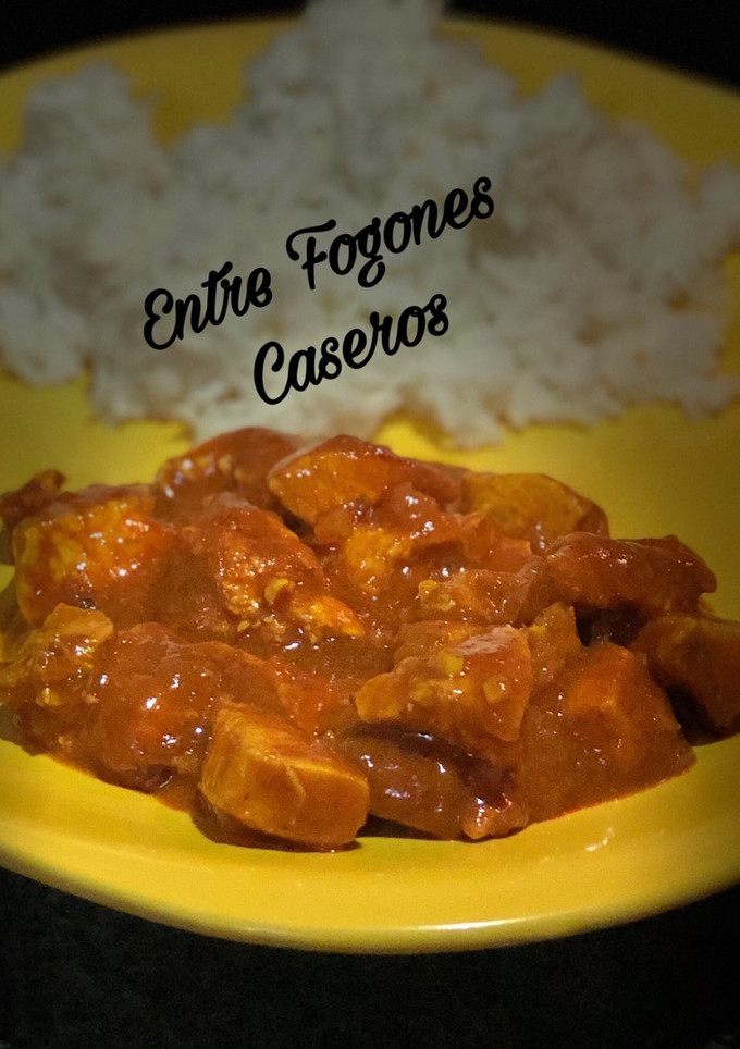 Una foto de Pollo tikka masala con preparado base en Olla Gm G