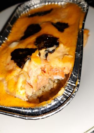Foto resep Salmon Mentai Rice