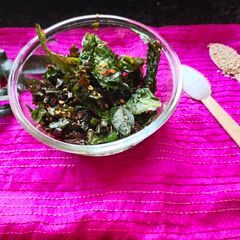 A picture of Crispy spinach.