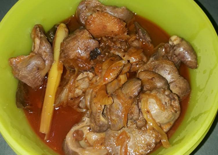 Resep Ati ampela asam manis pedas yang nikmat
