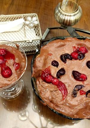 A picture of Cherry Chocolate Trifle.