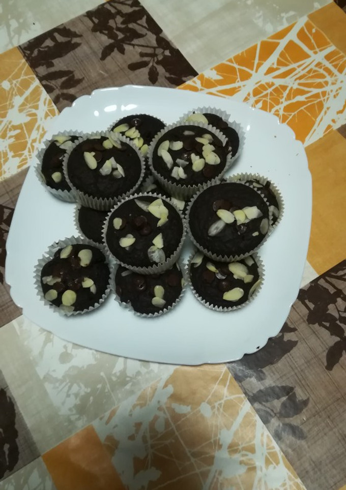 Una foto de Magdalena de chocolate sin azúcar apto para diabéticos