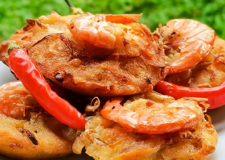 Siap Saji Ote-Ote (Bakwan) Udang Enak Bergizi