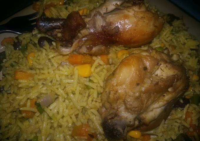 Fried Rice and Chicken