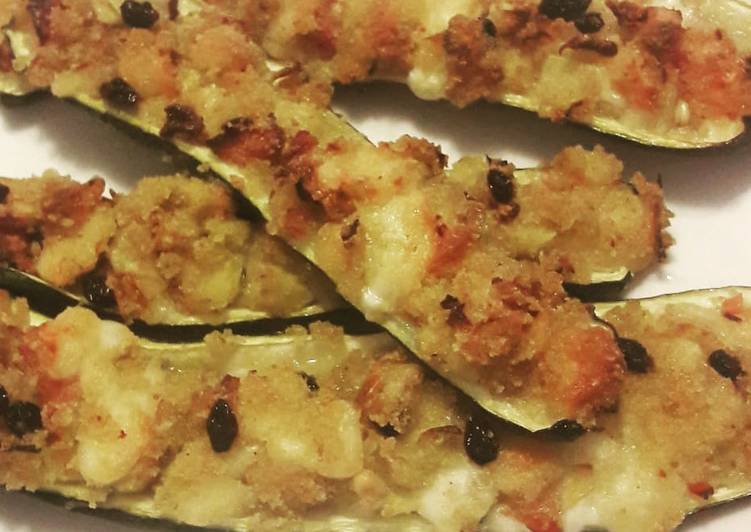 Zucchine ripiene al forno