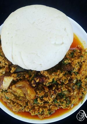 A picture of Pounded yam.