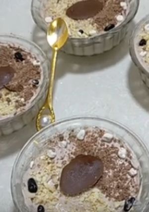 صورة لوصفة تحلية كريمية بذوق الشكولاطة