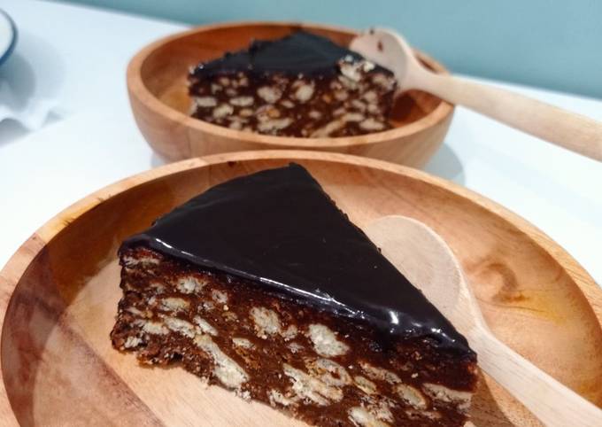 Cara membuat Chocolate cake ala Rumahan (3 bahan saja)