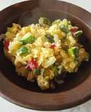 Zapallitos revueltos con huevo