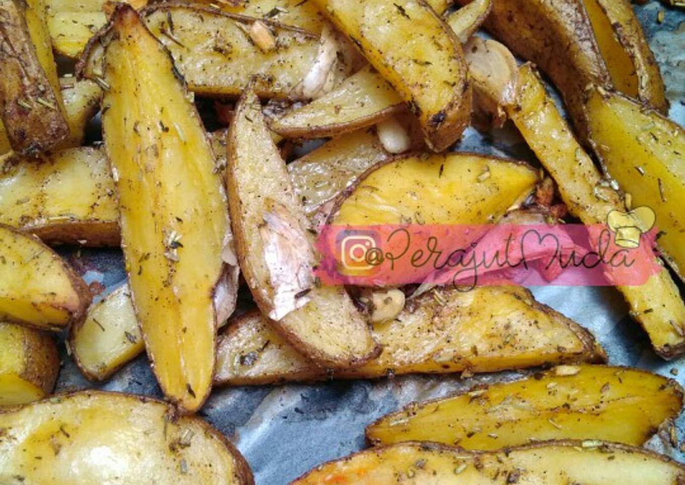 Resep Potatoes Wedges Panggang