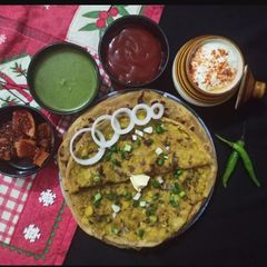 Punjabi Aloo Paratha A picture of Punjabi Aloo Paratha.