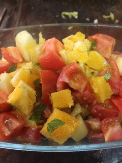 Una foto de Ensalada de naranja