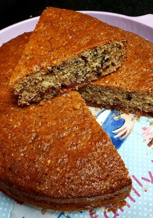Una foto de Torta integral de ciruela