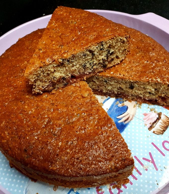 Una foto de Torta integral de ciruela