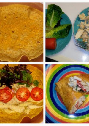 A picture of Chicken Veggie Wrap.