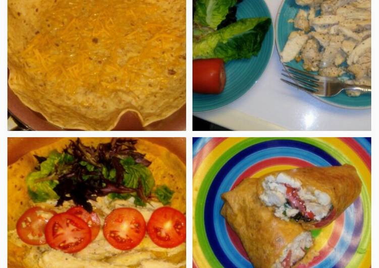 Recipe of Ultimate Chicken Veggie Wrap