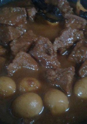 Foto resep Semur daging telur puyuh