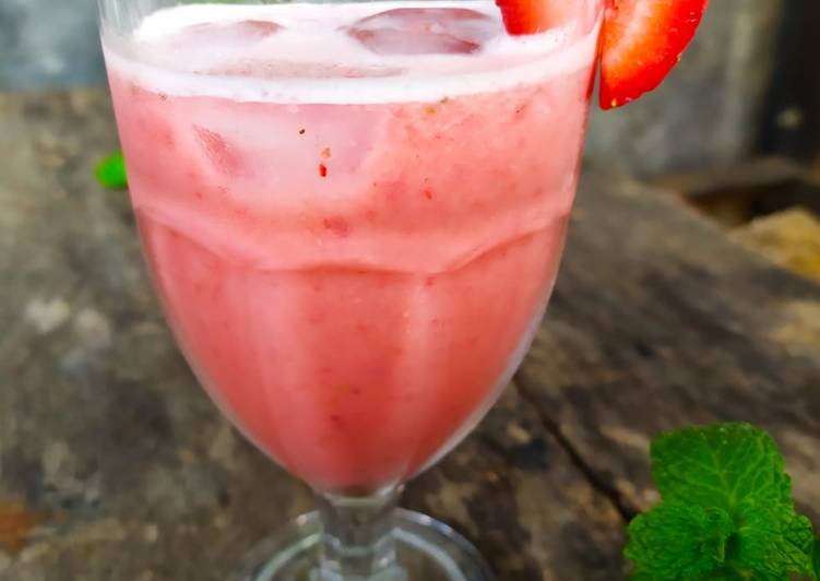 Cara Menyajikan Strawberry juice, Sempurna