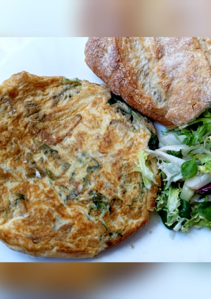 Una foto de Tortilla de espinaca
