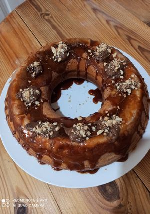 Une photo de Cake caramel et chocolat