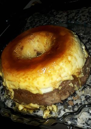 Una foto de Chocoflan