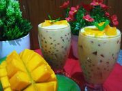 Gambar sago jelly pandan