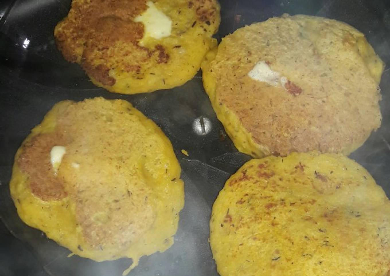 Bombitas de papa o calabaza con queso sin aceite