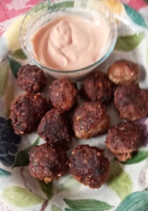 Una foto de Bolitas de carne de mi madre