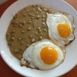 Borsófőzelék tükörtojással