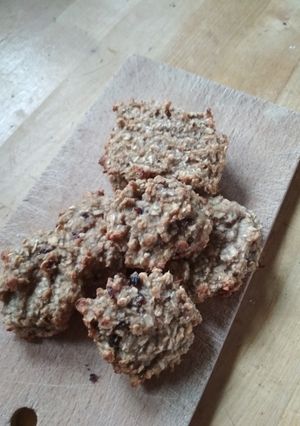 Banános zabpelyhes keksz recept fotója