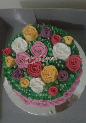 Foto resep Birthday cake Flower's