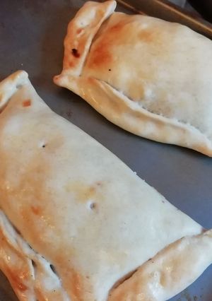 A picture of Baked Swiss Chard Empanadas.