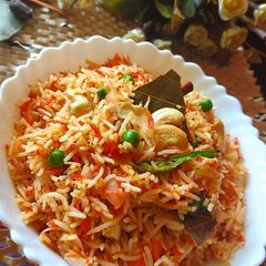 A picture of Carrot Pulao.