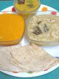 Summer Season Mini Lunch Thali (Aam Ras, Padvali Rotli, Val Ni Dal & Fajeto)