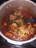 Caldo de res en olla express
