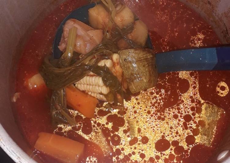 Caldo de res en olla express Receta de Gabriela Ace Cookpad