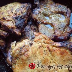 A picture of Pork steaks with 6 spices for the enthusiasts.