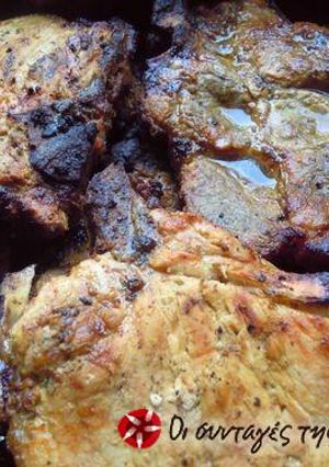 A picture of Pork steaks with 6 spices for the enthusiasts.