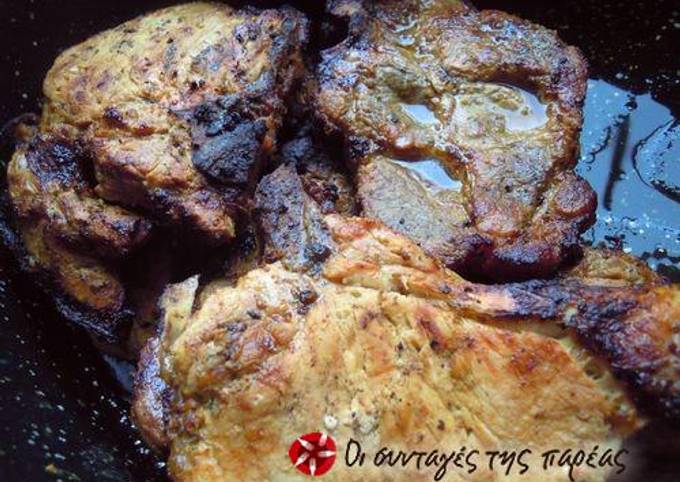 Recipe of Award-winning Pork steaks with 6 spices for the enthusiasts