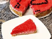Uma foto de cheesecake saudável