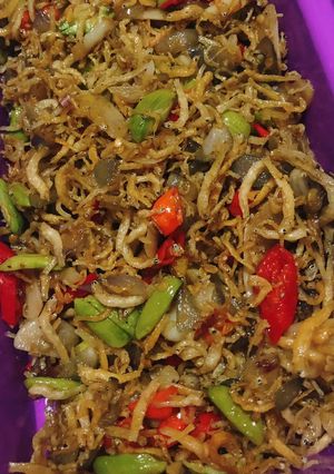 Foto resep Oseng pete teri medan